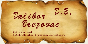 Dalibor Brezovac vizit kartica